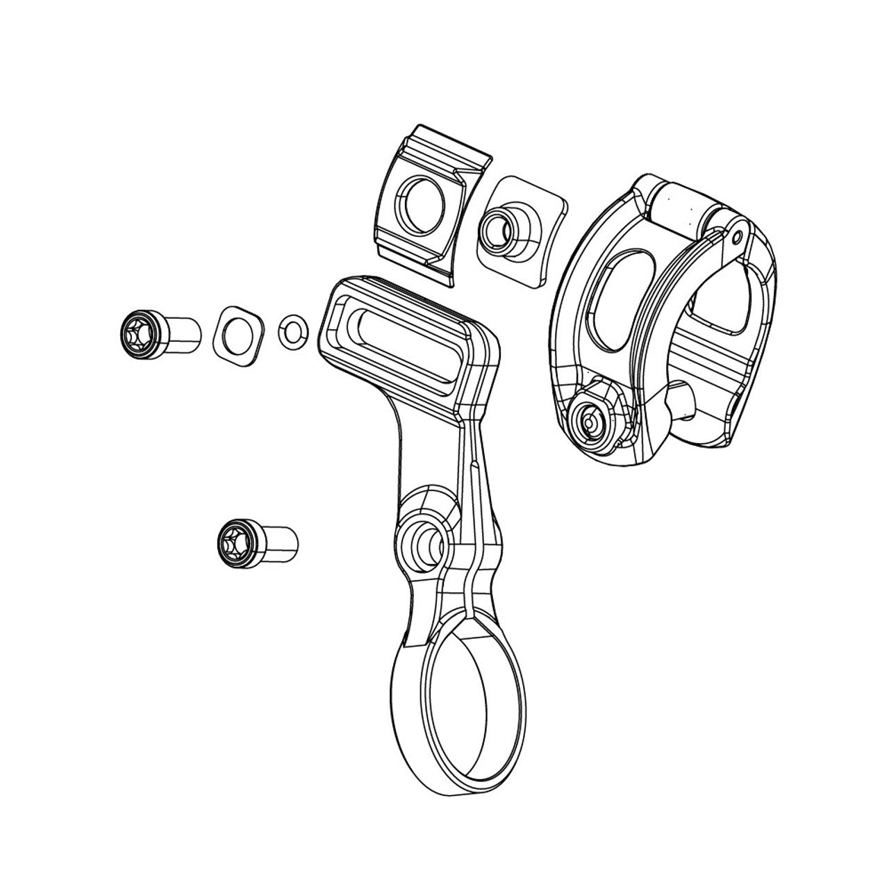 SRAM Befestigungsschelle für POD AXS LINKS (ohne MMX-Schelle)