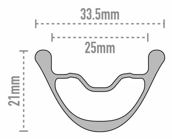 Hinterrad ENVE AG25 Tubeless Ready (Center Lock)