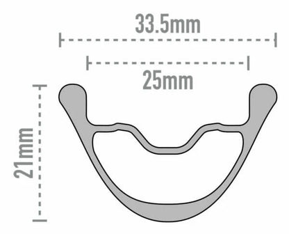 Hinterrad ENVE AG25 Tubeless Ready (Center Lock)