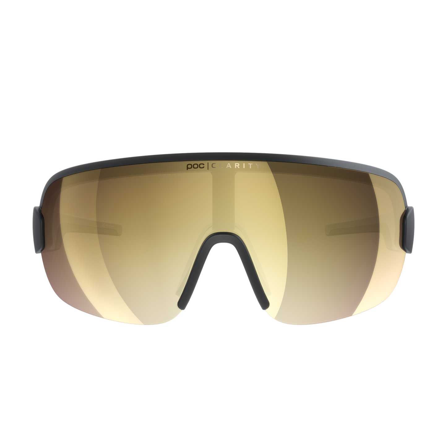 POC AIM Brille Schwarz Clarity Road Partly Sunny Gold Glas
