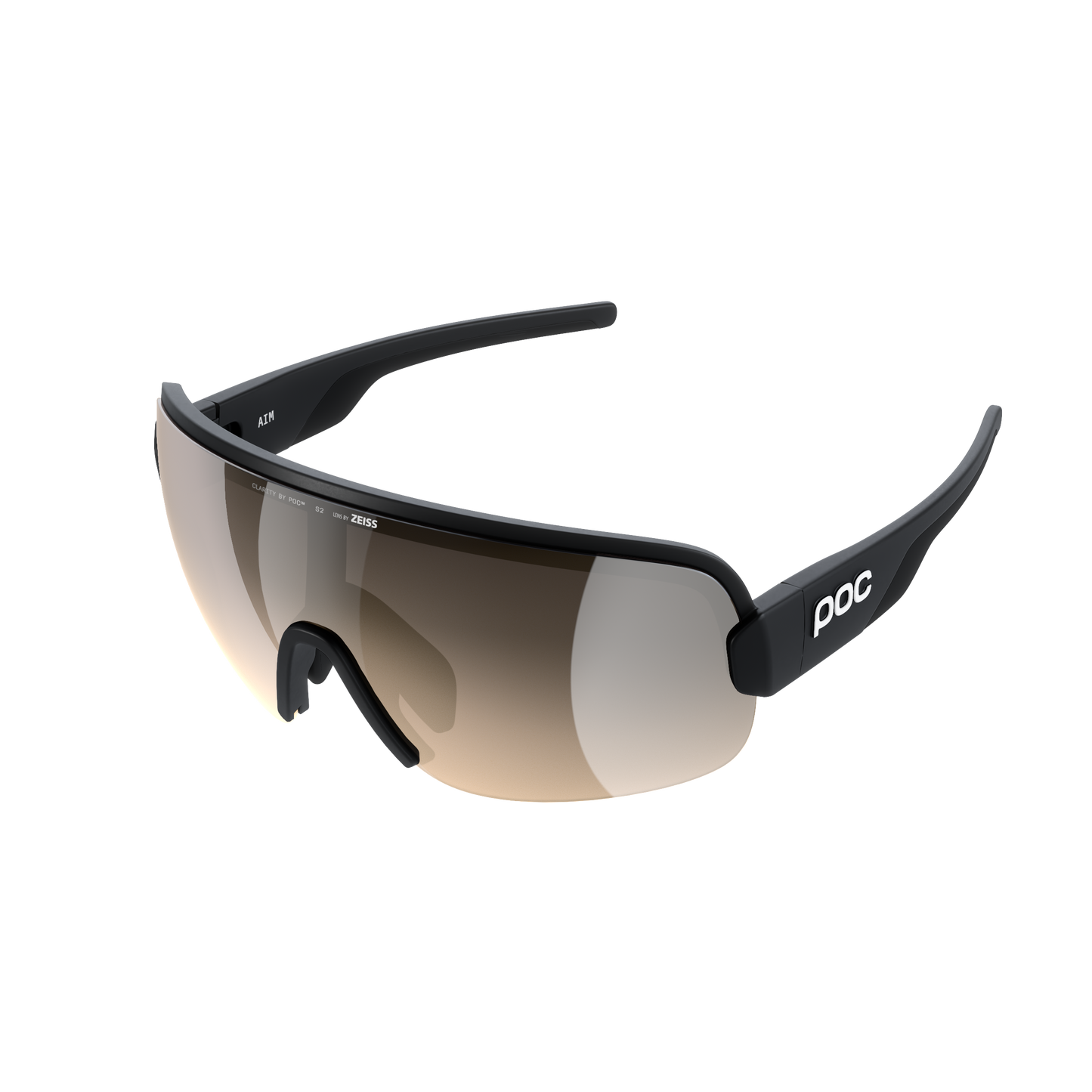 POC AIM Brille Schwarz/Clarity Trail/Partly Sunny Silver