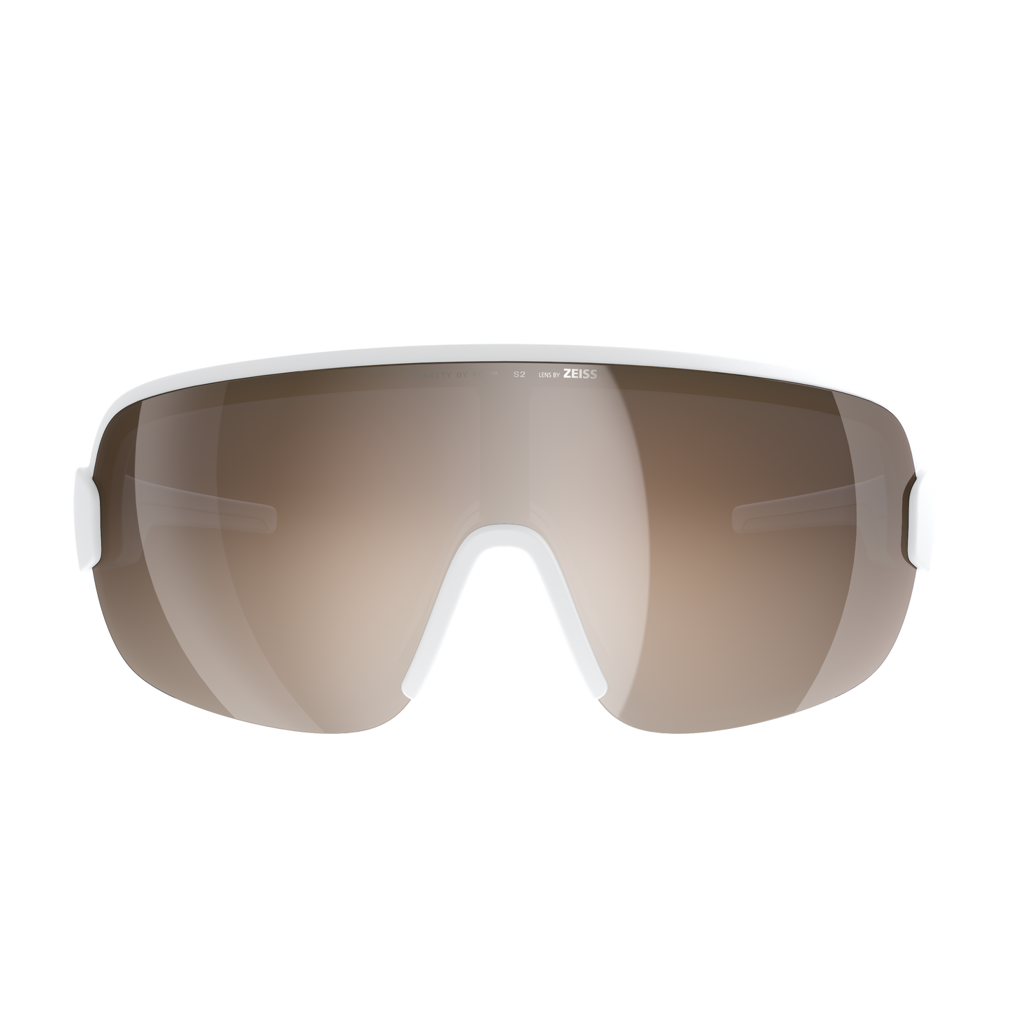 Brille POC AIM Weiß Glas Clarity Trail Partly Sunny Silver