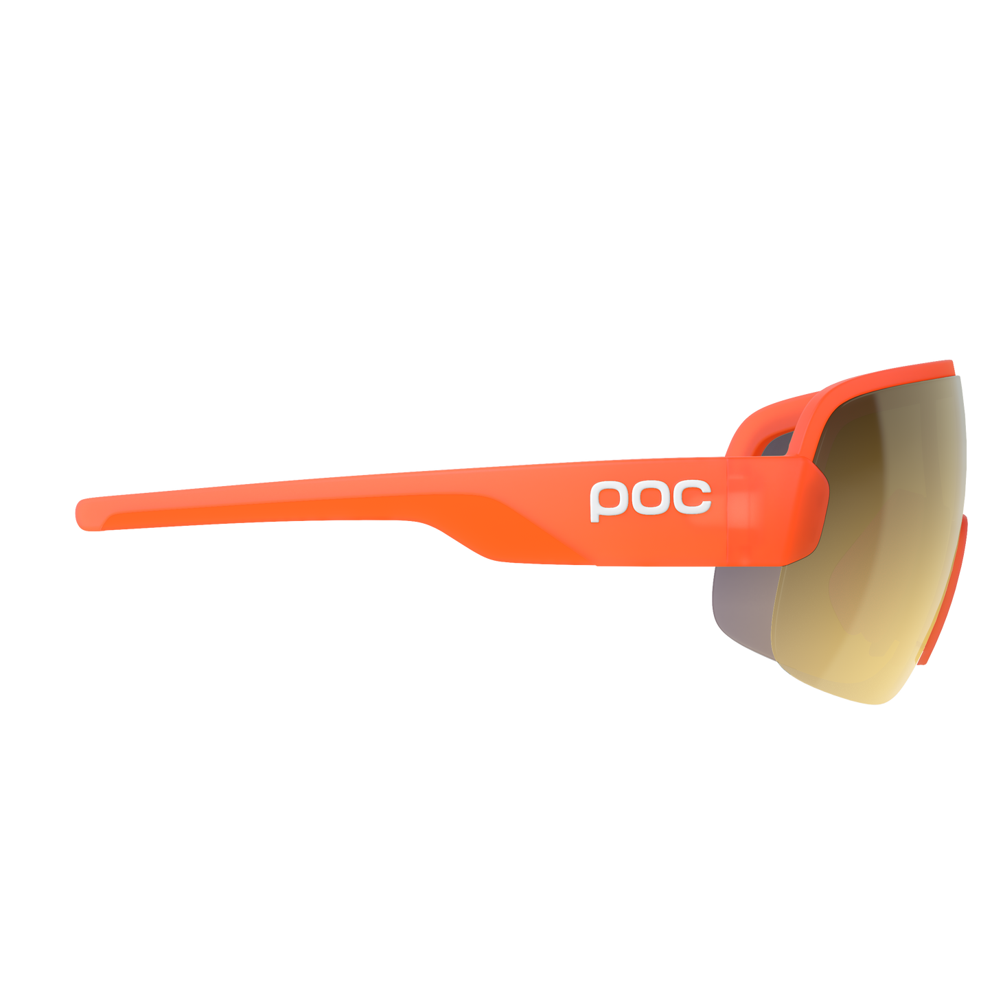 Brille POC AIM Fluo Orange Transluzent Clarity Road Partly Sunny Gold Glas