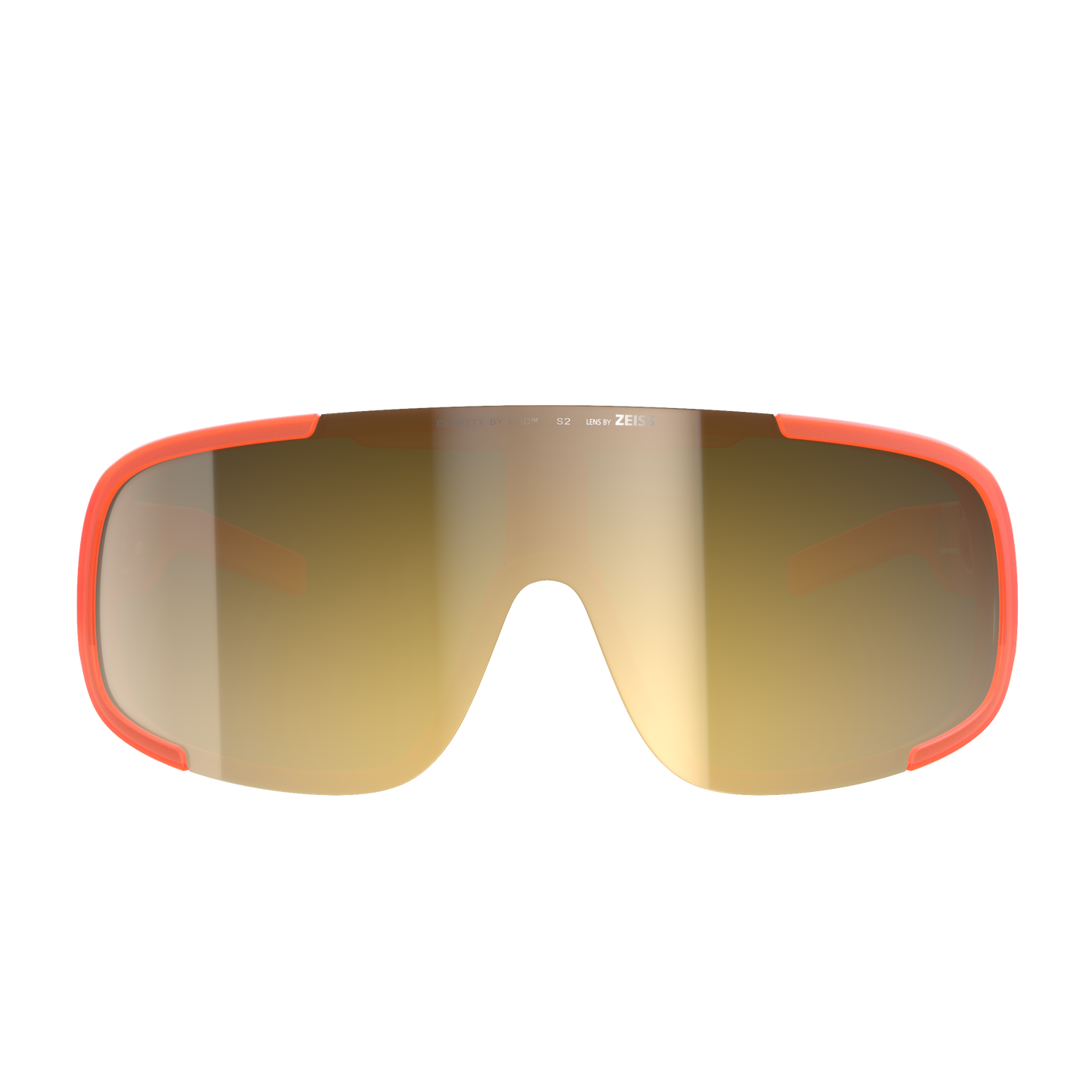 POC ASPIRE MID Brille Orange Fluo Transluzent Clarity Road Partly Sunny Gold Glas