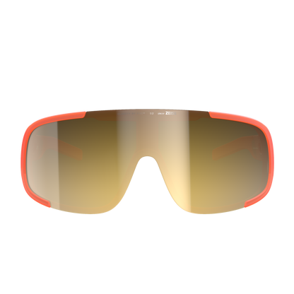 POC ASPIRE MID Brille Fluoreszierendes Orange Transluzent Clarity Road Partly Sunny Gold Glas