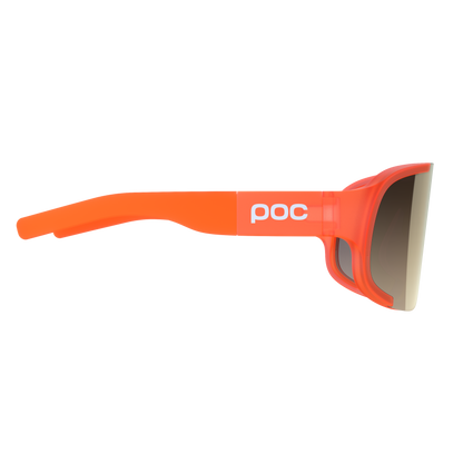 POC ASPIRE MID Brille Fluoreszierendes Orange Transluzent Clarity Road Partly Sunny Gold Glas