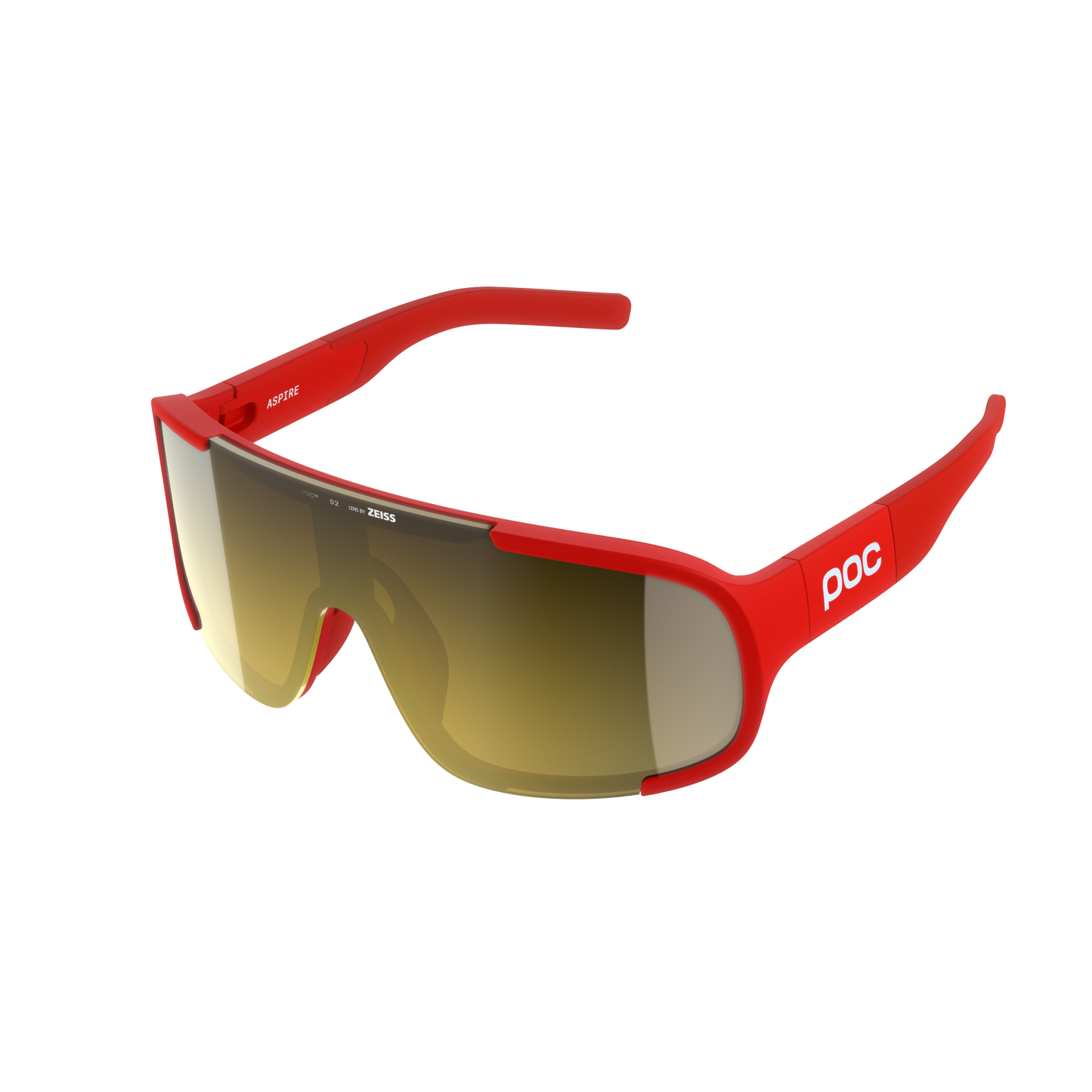 POC ASPIRE Brille Rot/Clarity Road/Partly Sunny Gold