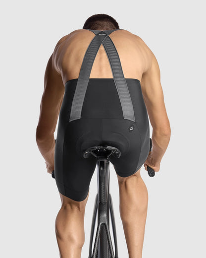 Träger-Kurzradhose ASSOS MILLE GTS S11 Long Schwarz