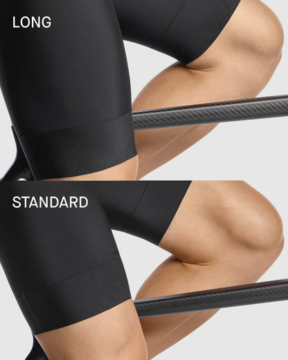 Träger-Kurzradhose ASSOS MILLE GTS S11 Long Schwarz