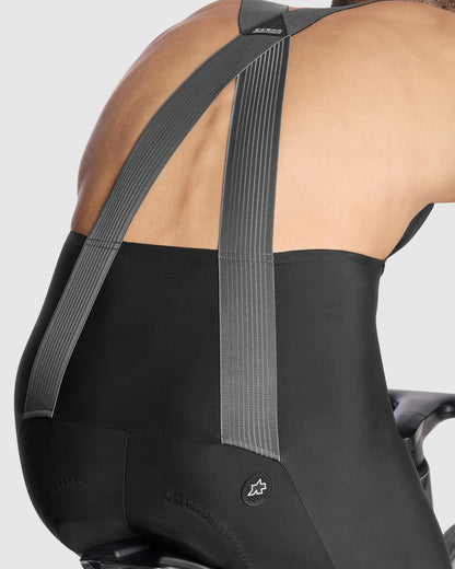 Träger-Kurzradhose ASSOS MILLE GTS S11 Long Schwarz