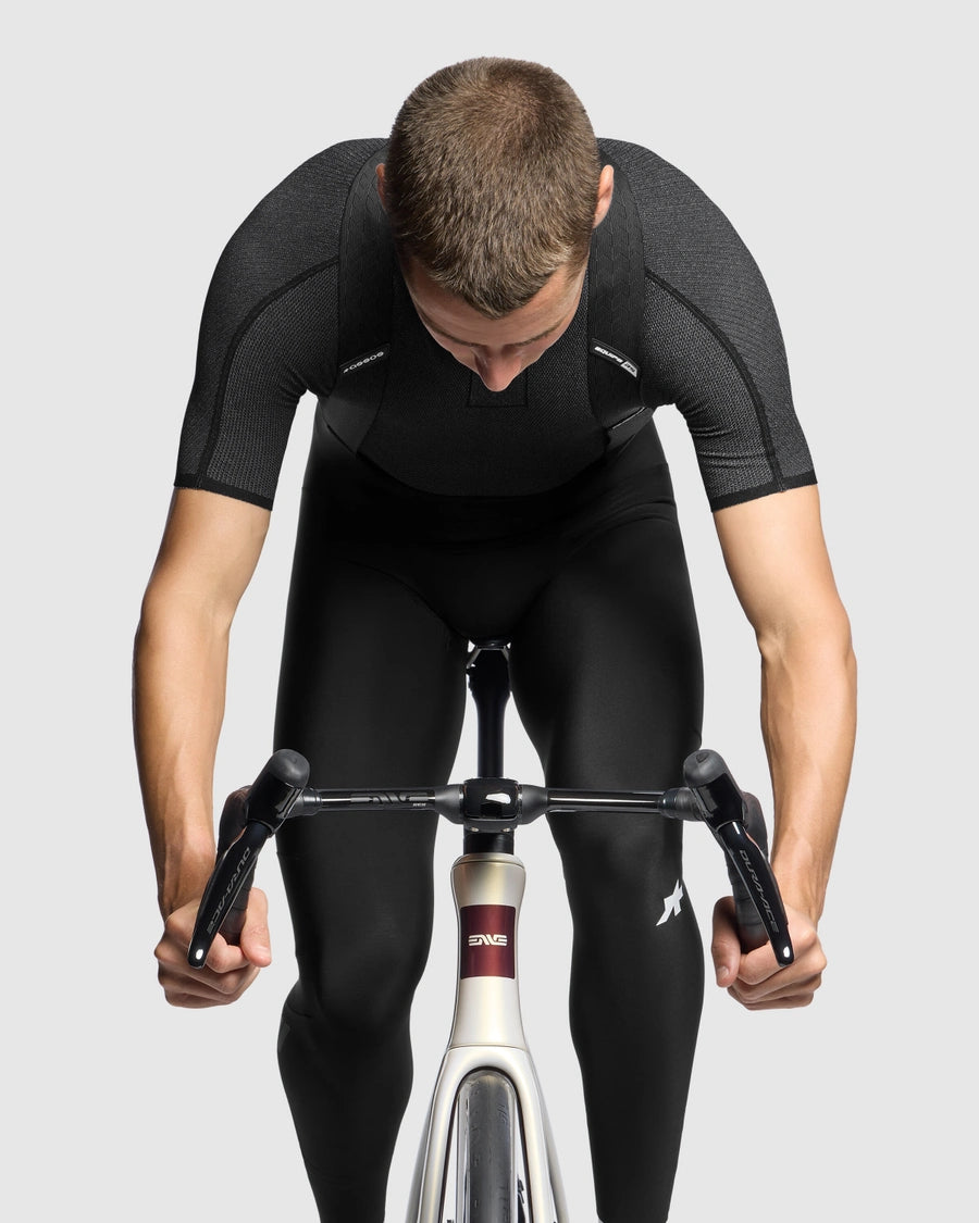 Lange Trägerhose ASSOS EQUIPE RS SPRING FALL S11 EVO Schwarz