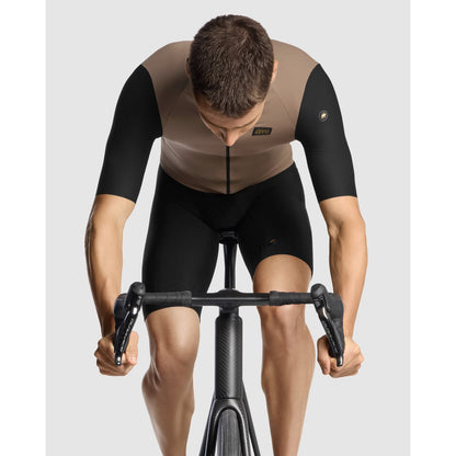 Trikot ASSOS EQUIPE RS S11 Kurzarm Schwarz/Beige