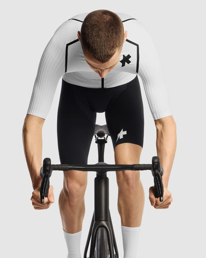 Trikot ASSOS EQUIPE RSR BOLIDE Kurzarm Weiß