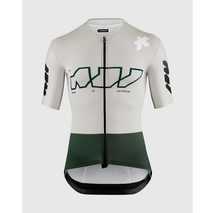 Trikot ASSOS EQUIPE RS S11 Something to Say Kurzarm Weiß