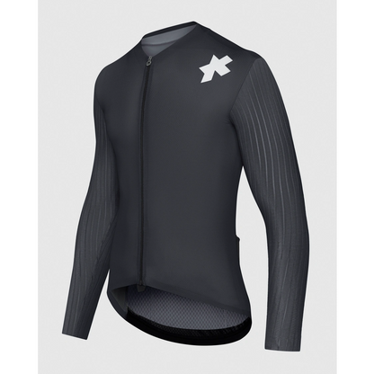 Trikot ASSOS EQUIPE RS S11 Langarm Schwarz/Grau