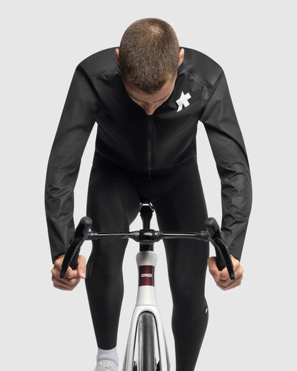 Jacke ASSOS EQUIPE RS SCHLOSSHUND RAIN S11 Schwarz