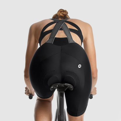 Kurze Damen-Trägerhose ASSOS UMA GT Damen C2 Schwarz