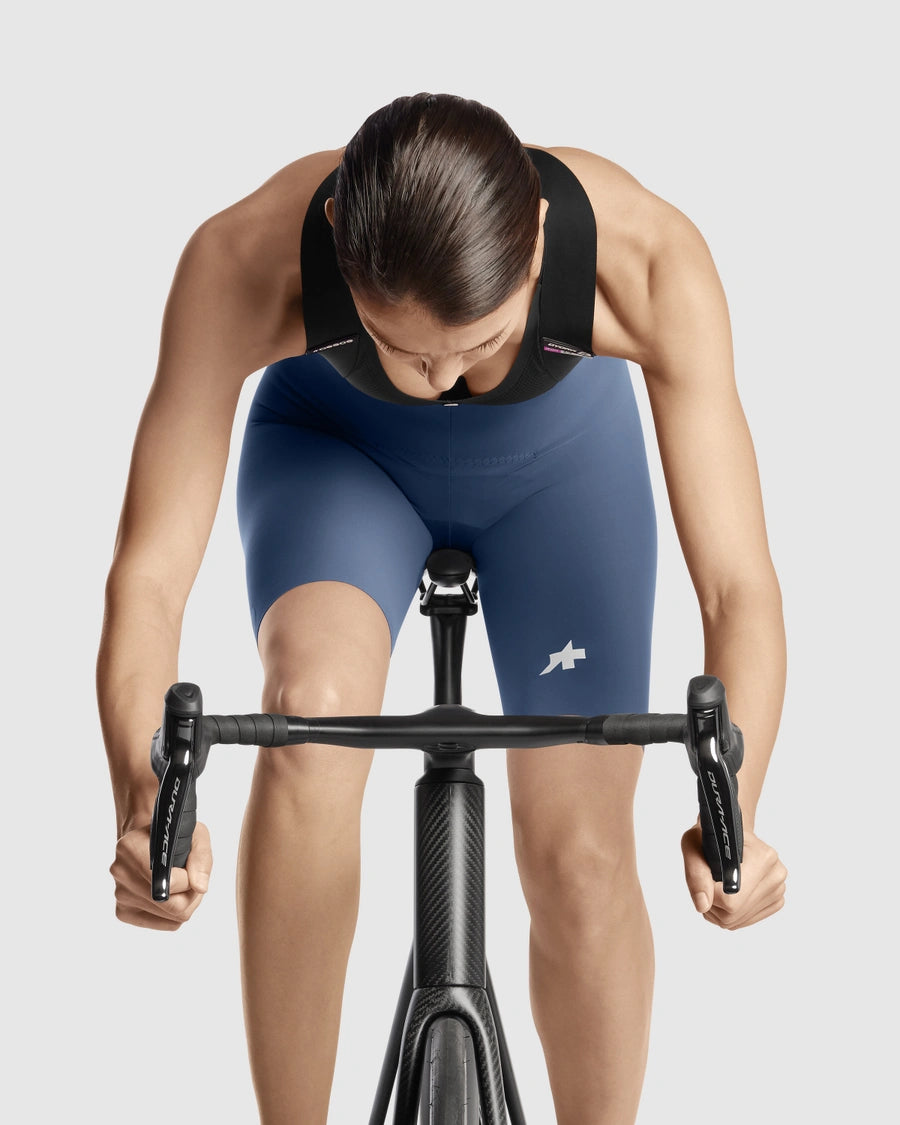 ASSOS DYORA R S11 Damen Kurz Trägerhose Blau
