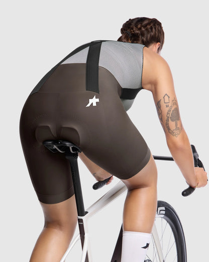 Kurze Trägerhose ASSOS UMA GT S11 Damen Braun