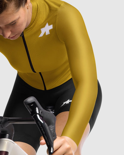 ASSOS UMA GT S11 EVO Langarm-Trikot Damen Golden Yellow