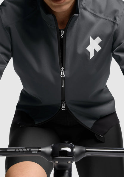 Jacke ASSOS EQUIPE R RAIN S11 Damen Grau