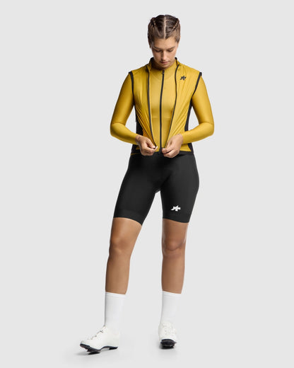 Ärmellose Weste ASSOS UMA GT WIND S11 Damen Golden Yellow