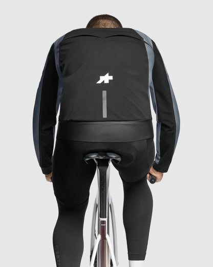 ASSOS MILLE GTS STURMPRINZ RAIN S11 Jacke Blau/Silber