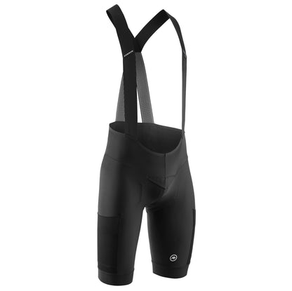 Kurze Trägerhose ASSOS TACTICA KIESKÄFER GRAVEL T5 Schwarz