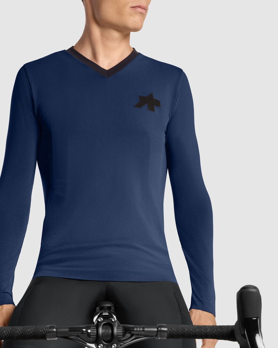 ASSOS TACTICA TECH T5 Long Sleeve Trikot Blau