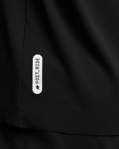 Trikot ASSOS TACTICA POST RIDE T5 Kurzarm Schwarz