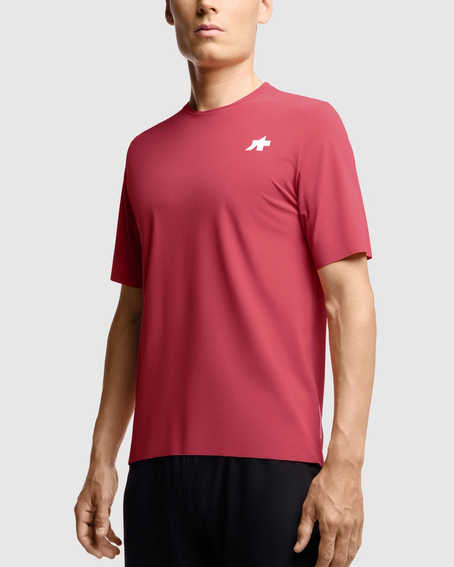 ASSOS TACTICA POST RIDE T5 Trikot Kurzarm Deep Berry