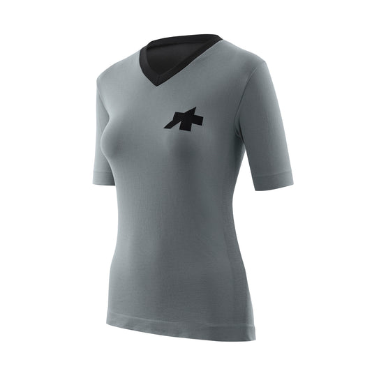 ASSOS TACTICA TECH T5 Kurzarm Trikot Women Grau