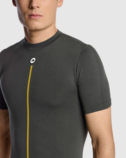 Unterwäsche ASSOS SPRING FALL P1 Kurzarm Grau