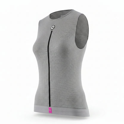 Unterhemd ASSOS NS SKIN LAYER P1 Ärmellos Damen Grau