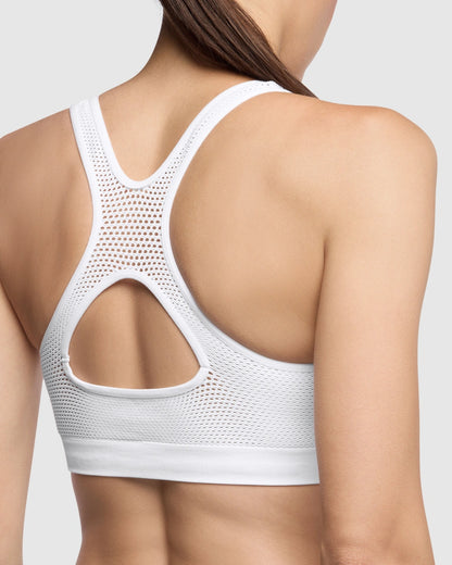 Sport-BH Damen ASSOS CROPPED P1 Weiß