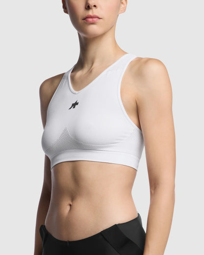 Sport-BH Damen ASSOS CROPPED P1 Weiß