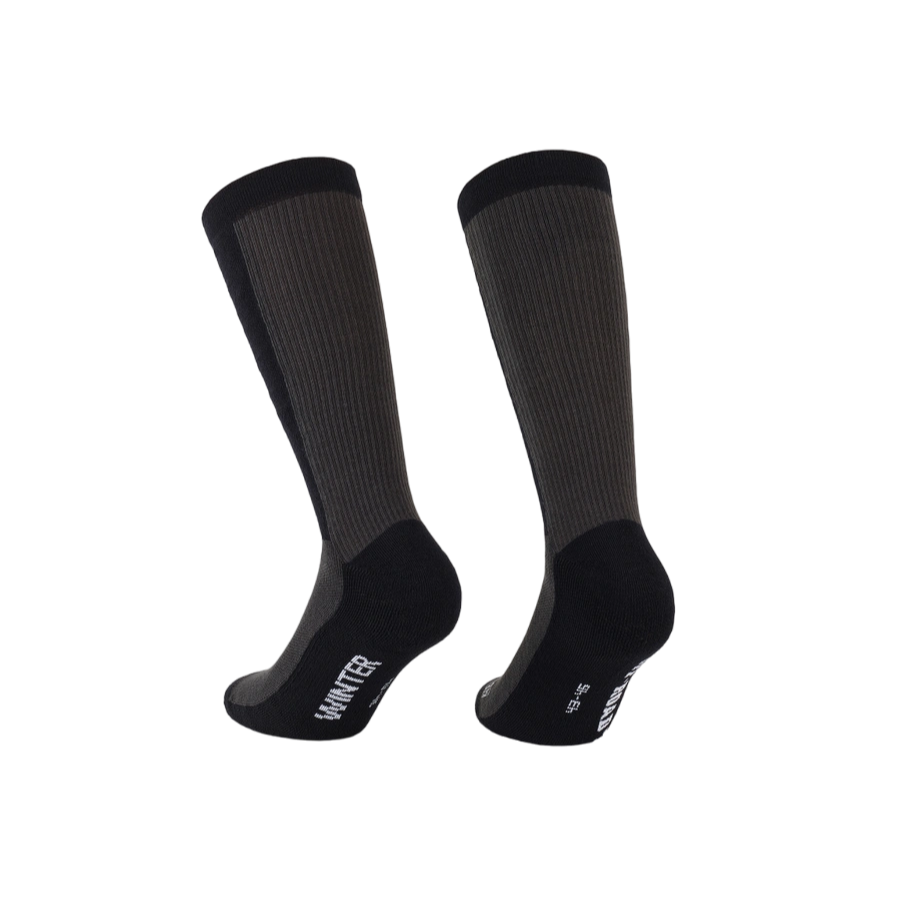 Socken ASSOS TRAIL WINTER T3 Schwarz