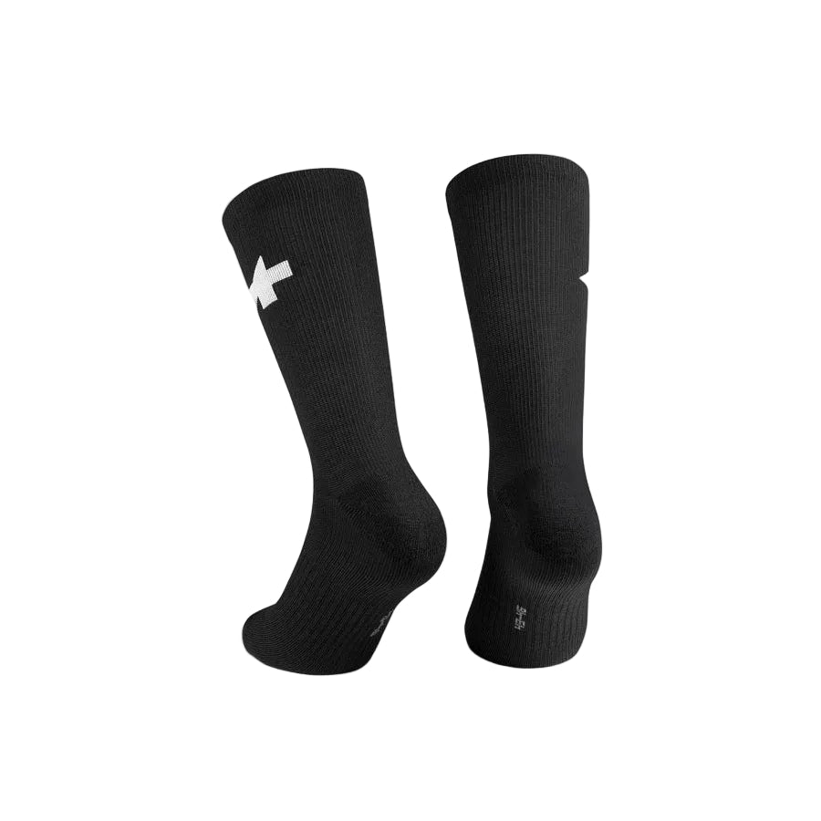 ASSOS WINTER Socken, Schwarz