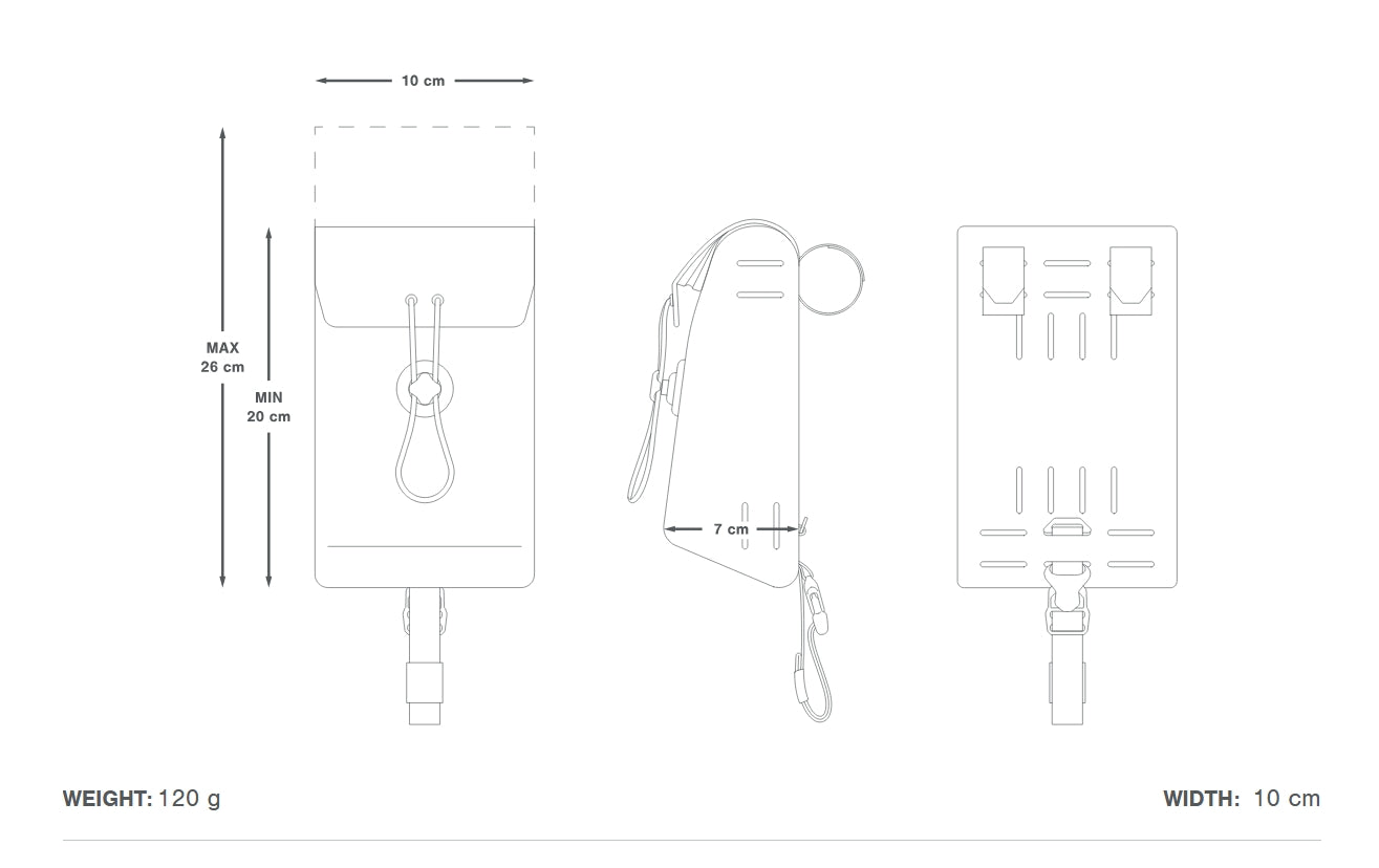 APIDURA EXPEDITION STEM PACK 1.3 L Lenkertasche Schwarz