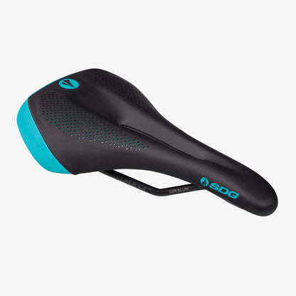Sattel SDG ALLURE V2 Damen-Schienen Lux-Alloy Schwarz/Türkis
