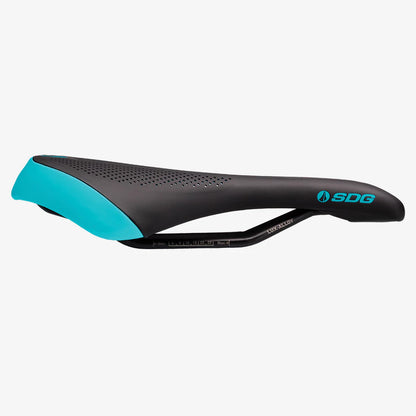 Sattel SDG ALLURE V2 Damen-Schienen Lux-Alloy Schwarz/Türkis