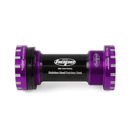 HOPE 68/73 mm Tretlagergehäuse 24 mm Achse Violett