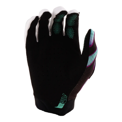 Handschuhe TROY LEE DESIGNS AIR OVERSPRAY Junior Schwarz/Real Teal