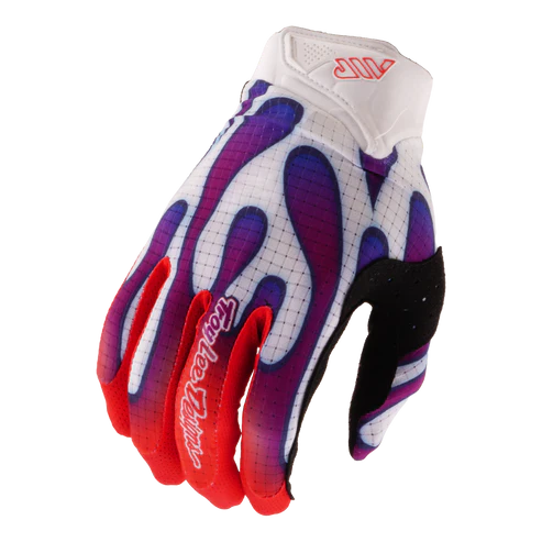 Handschuhe TROY LEE DESIGNS AIR OVERSPRAY Weiß/Violett