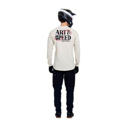 Trikot TROY LEE DESIGNS RUCKUS RIDE ART ET SPEED Lange Ärmel Pumice