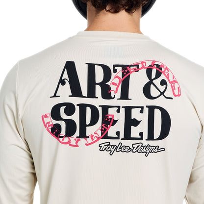 Trikot TROY LEE DESIGNS RUCKUS RIDE ART ET SPEED Lange Ärmel Pumice