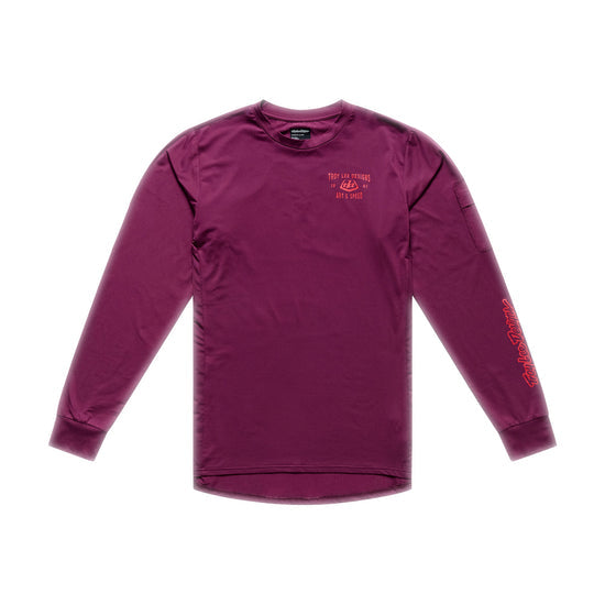 TROY LEE DESIGNS RUCKUS RIDE LOCKDOWN Trikot Langarm Sangria