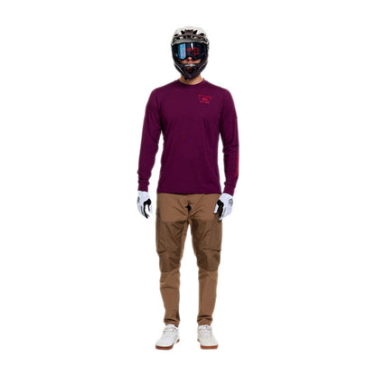 Trikot TROY LEE DESIGNS RUCKUS RIDE LOCKDOWN Langarm Sangria