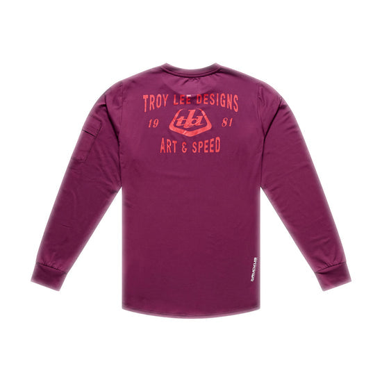TROY LEE DESIGNS RUCKUS RIDE LOCKDOWN Trikot Langarm Sangria