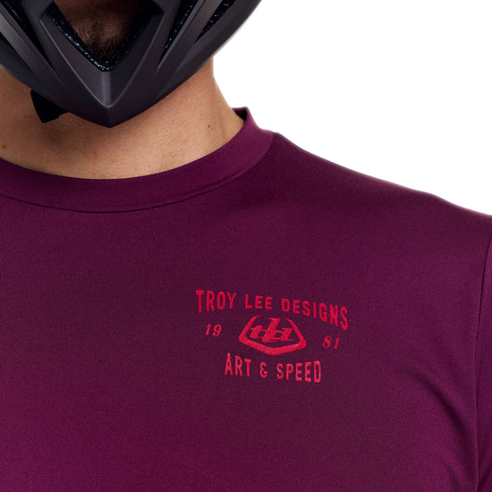 TROY LEE DESIGNS RUCKUS RIDE LOCKDOWN Trikot Langarm Sangria